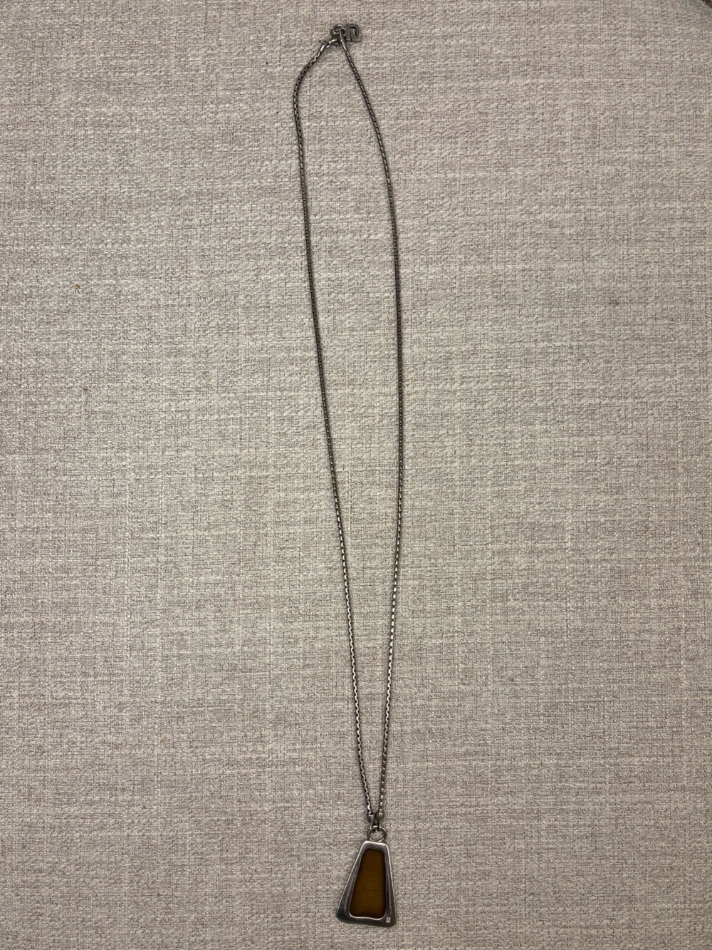 Vintage Givenchy Silver-tone Pendant Necklace